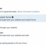 Website and Instant Forms Conversion Location